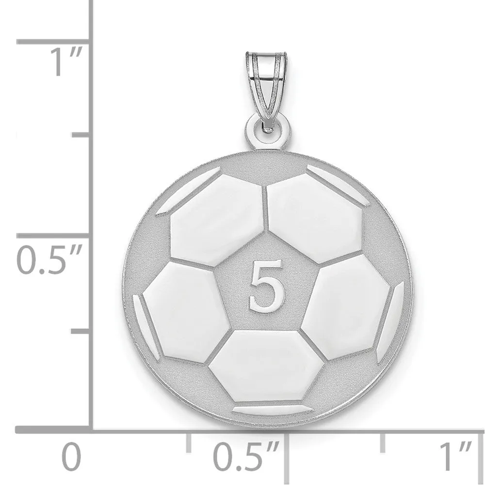 10KW Personalized Soccer Pendant