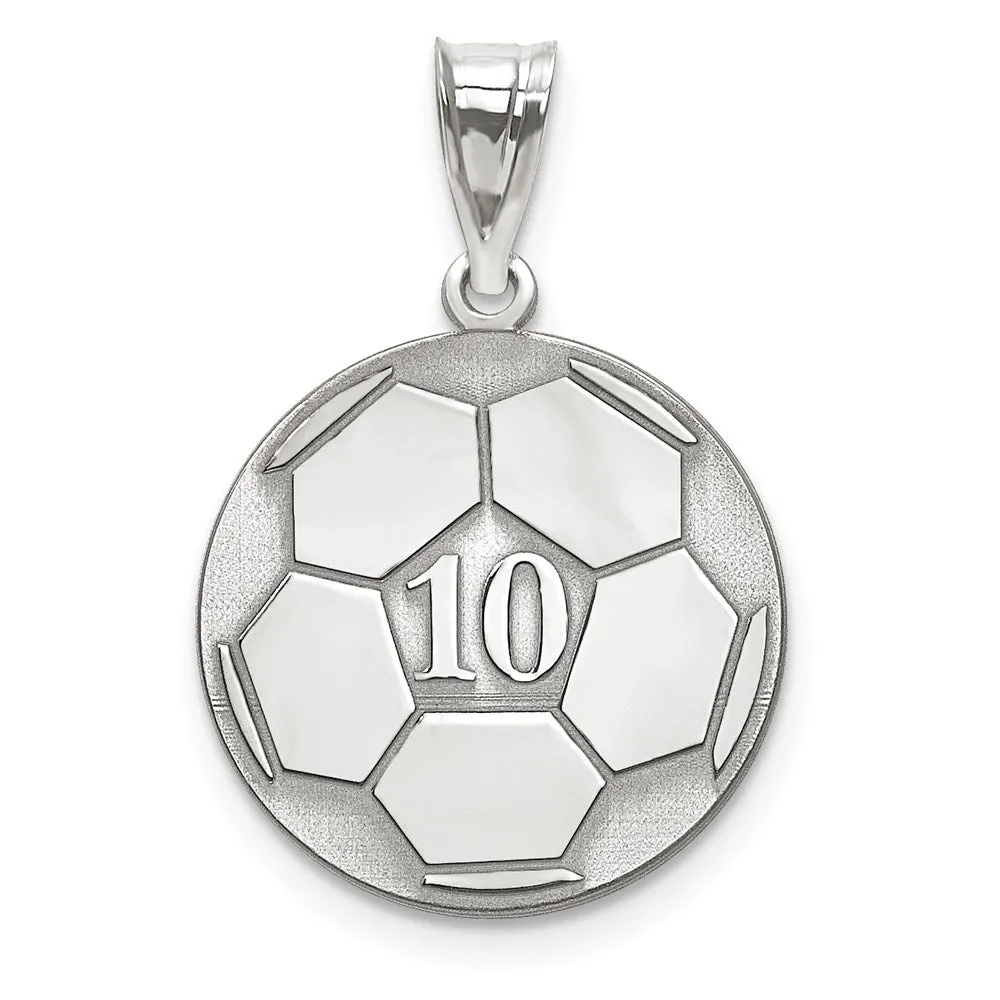 10KW Personalized Soccer Pendant