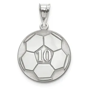10KW Personalized Soccer Pendant