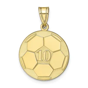 10KY Personalized Soccer Pendant