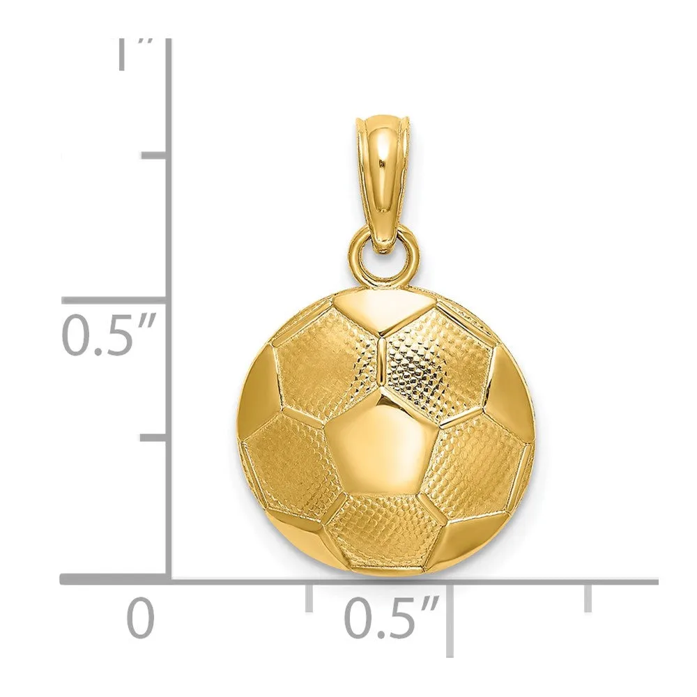 14k Soccer Ball Charm