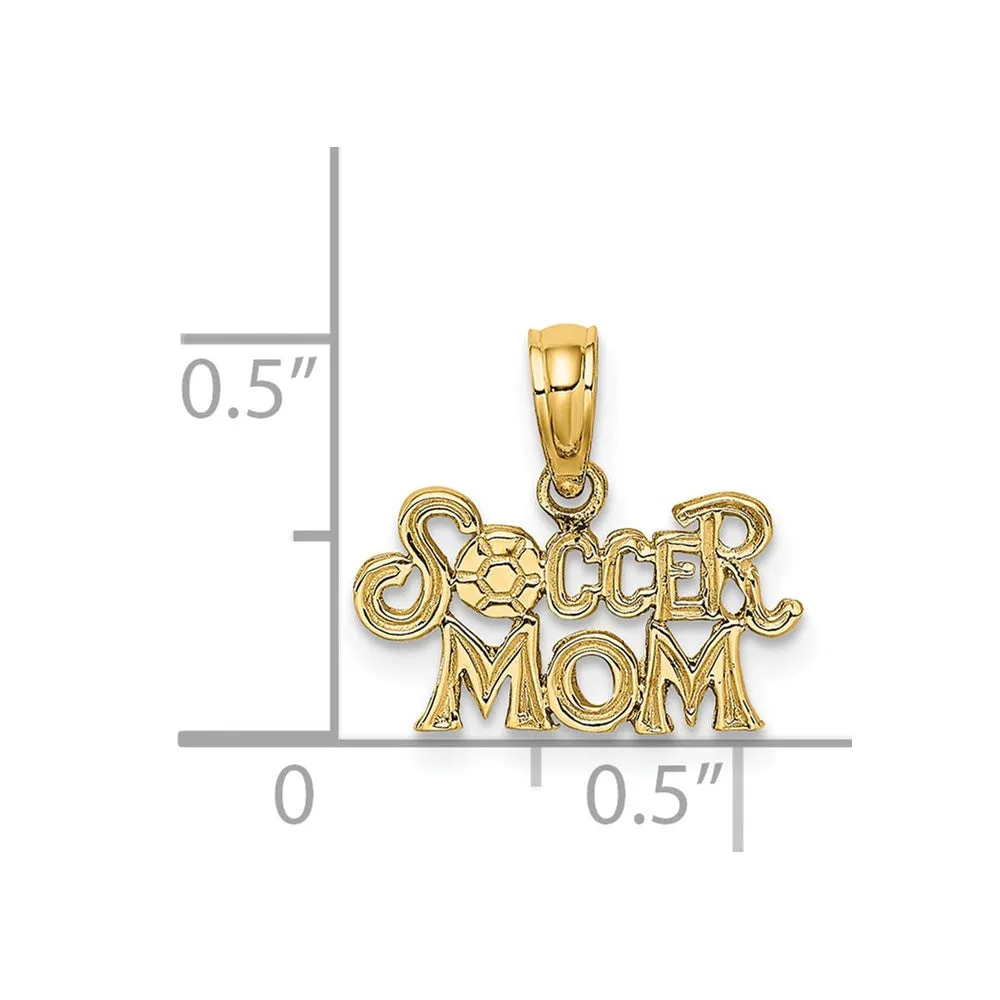 14K SOCCER MOM Charm