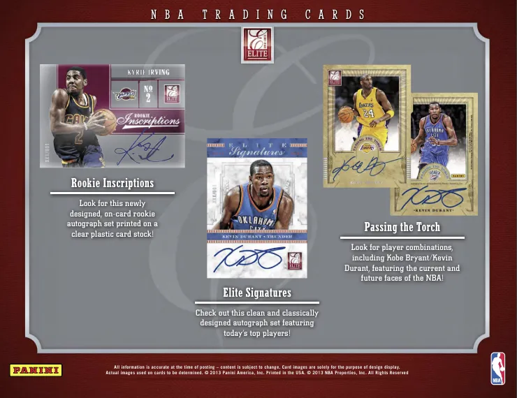 2012-13 Donruss Elite Basketball