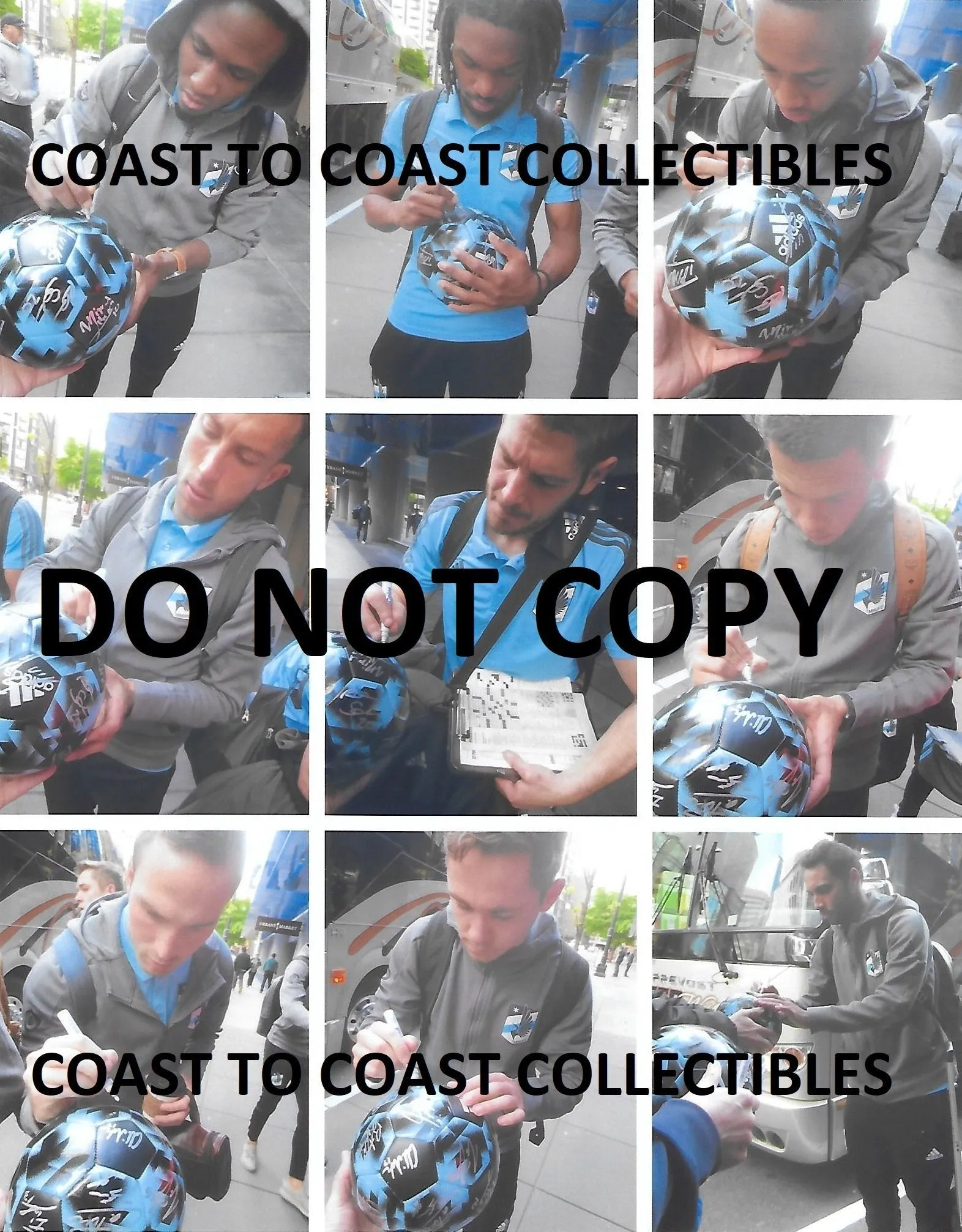 2018 Minnesota united FC team, signed, autographed, logo soccer ball - COA and Proof Photos Included