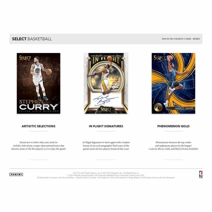 2019-20 Panini Select Basketball Hobby Box