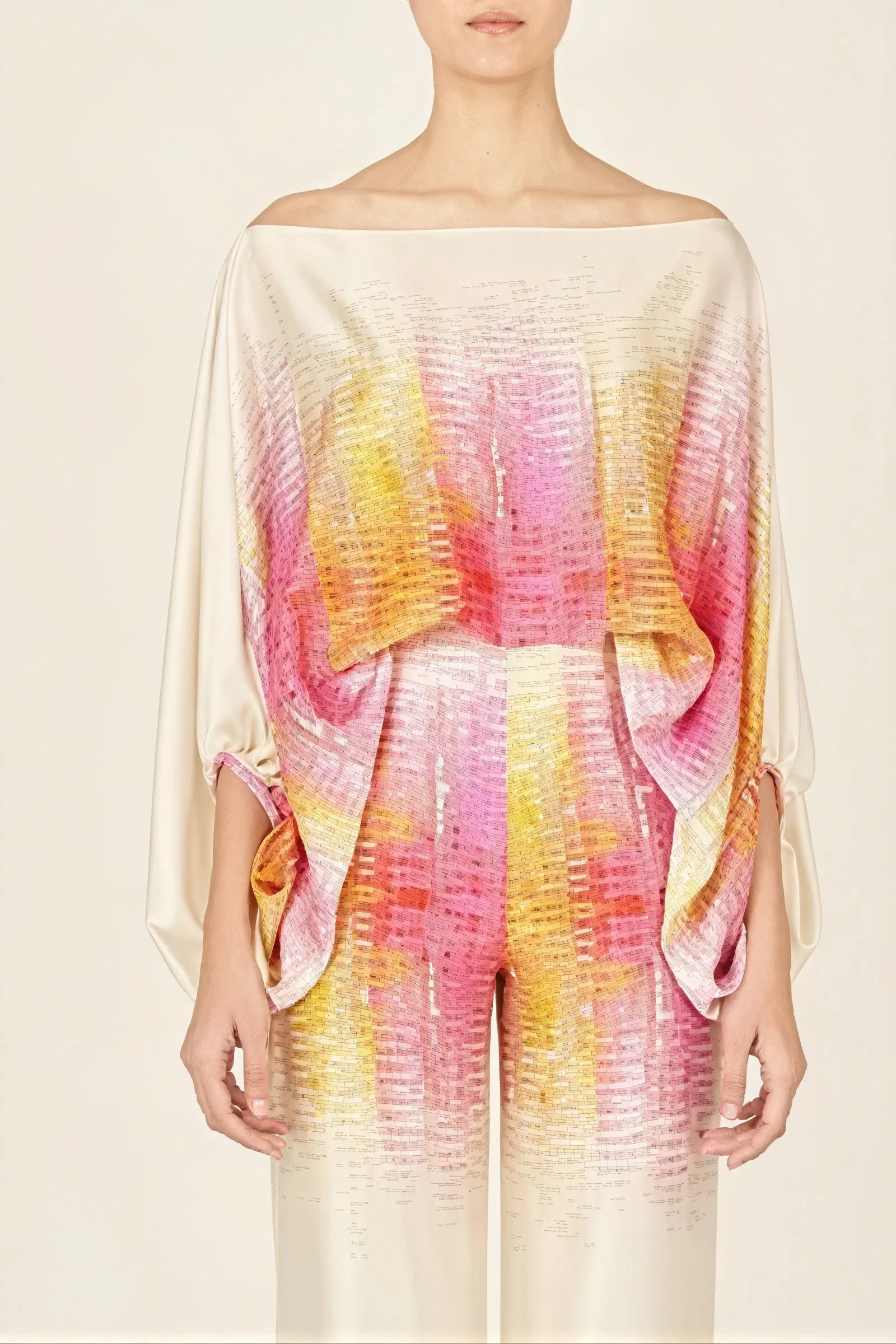Abstract Print Two-Piece Suit
