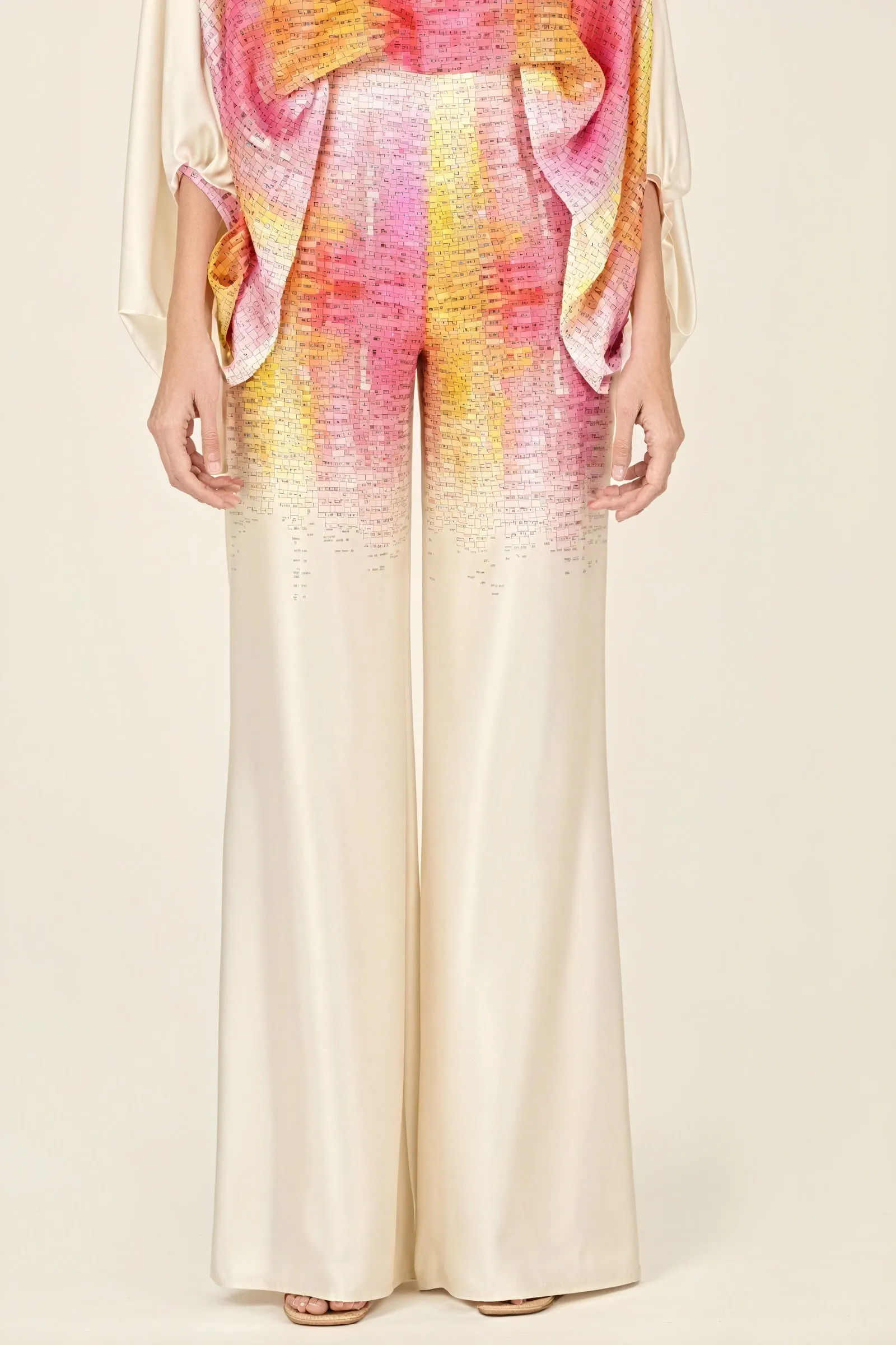 Abstract Print Two-Piece Suit
