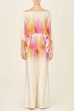 Abstract Print Two-Piece Suit