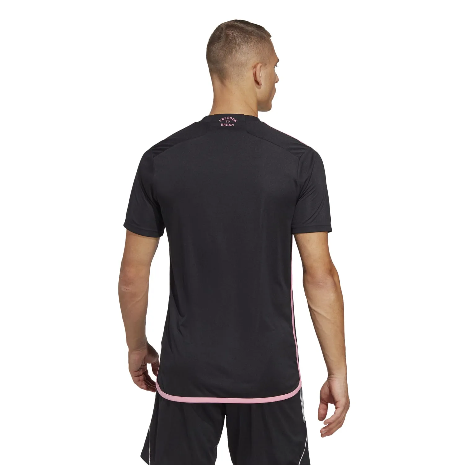 Adidas Men Inter Miami CF 23/24 MLS Away Black Pink Jersey HI1888