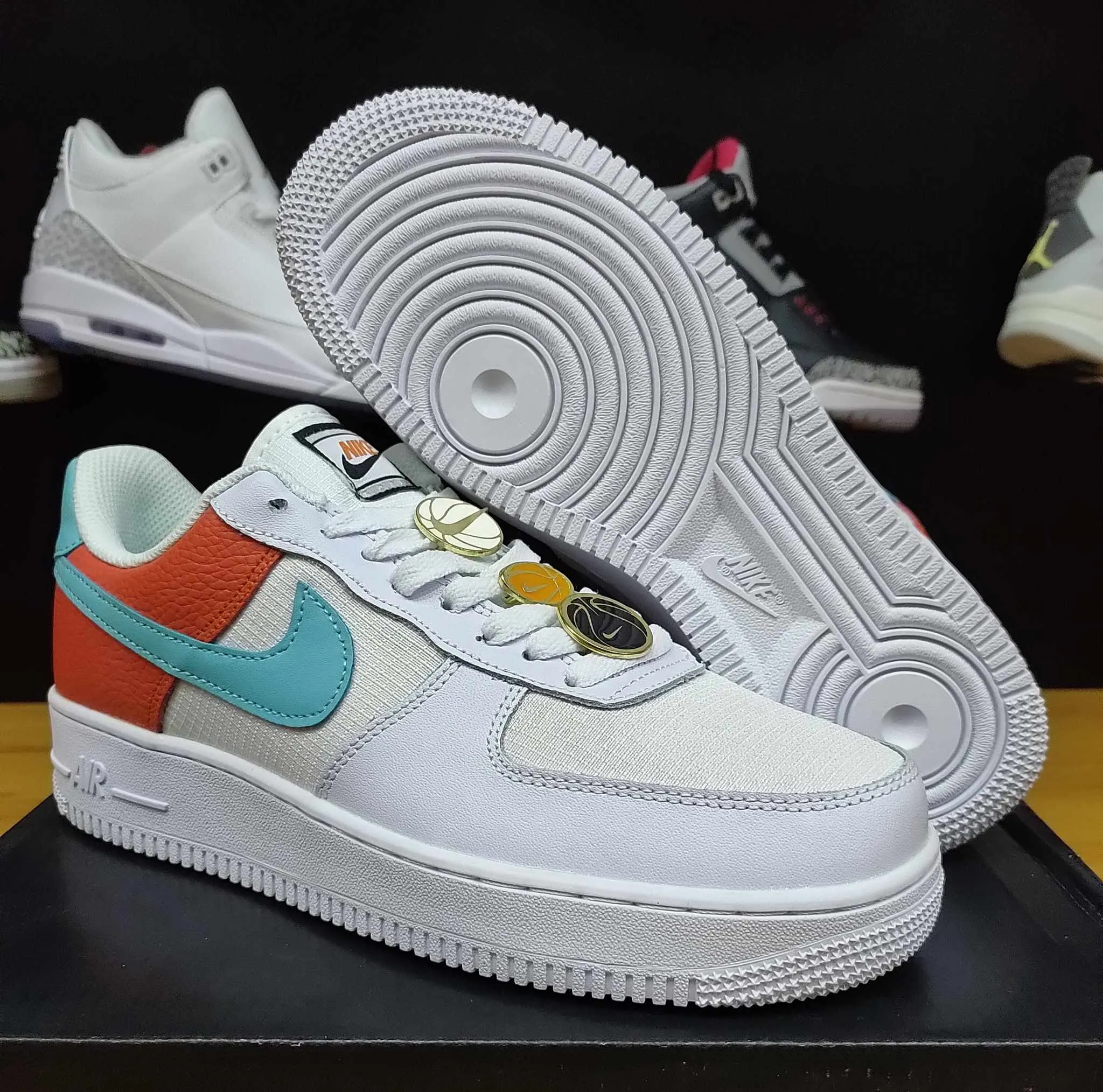 Air Force 1 White Aqua Clay
