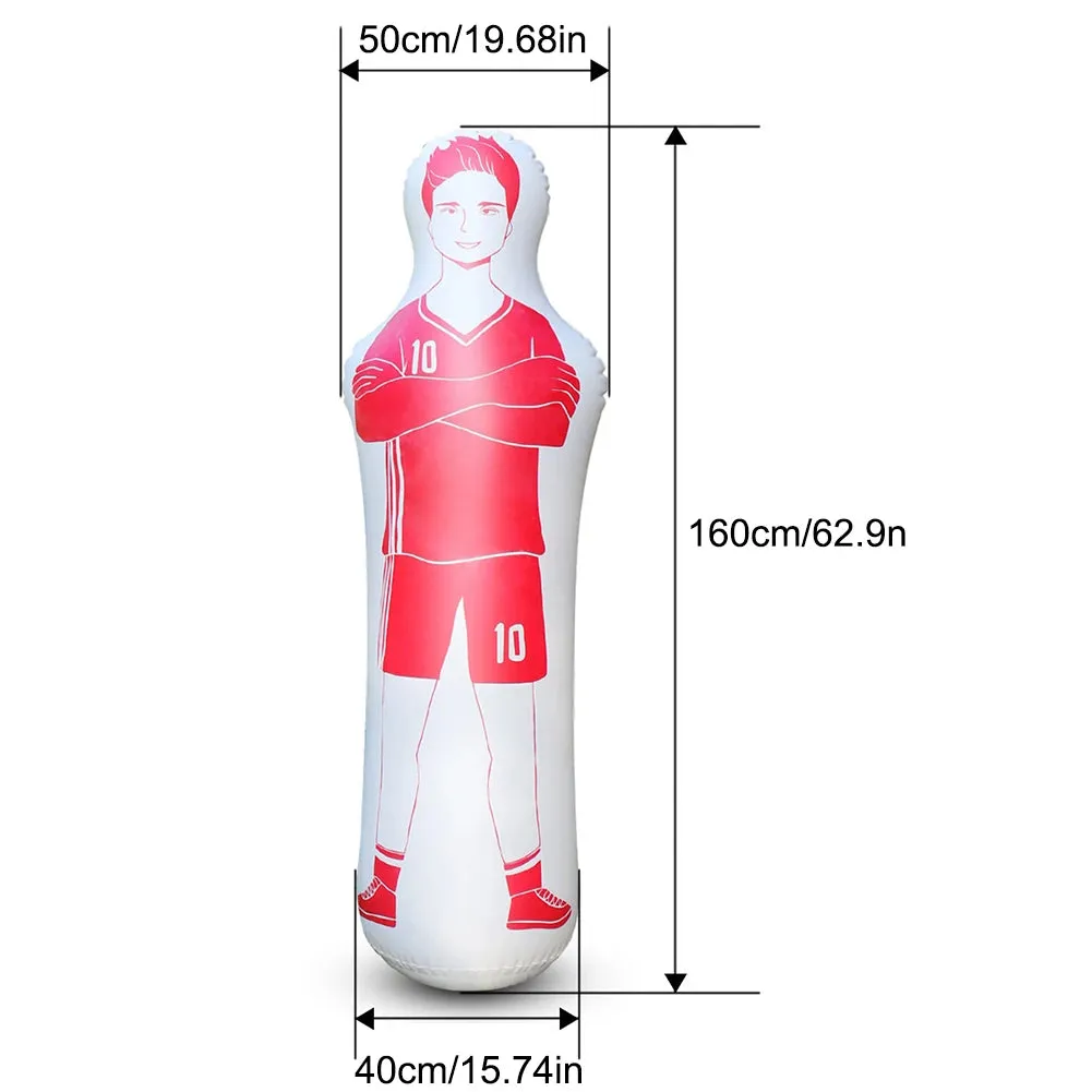Air Mannequins Free Kick Defender Standing Boxing Bag Football Practice Tumbler for Home Exercise for Children Adults