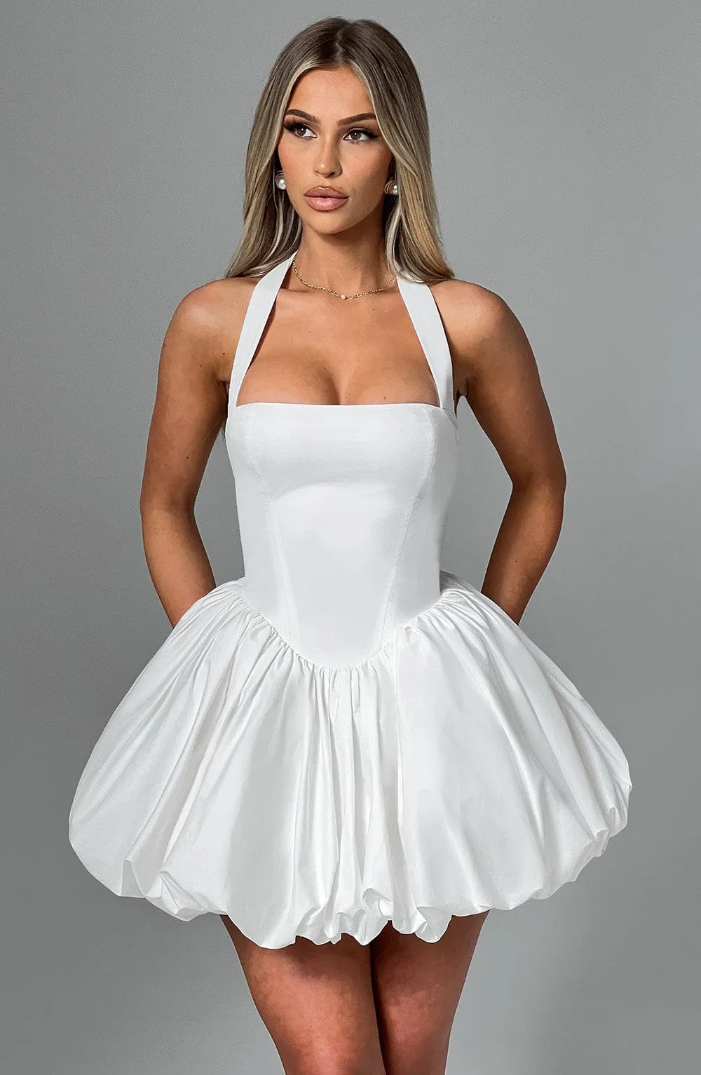 Alexa mini dress-ivory