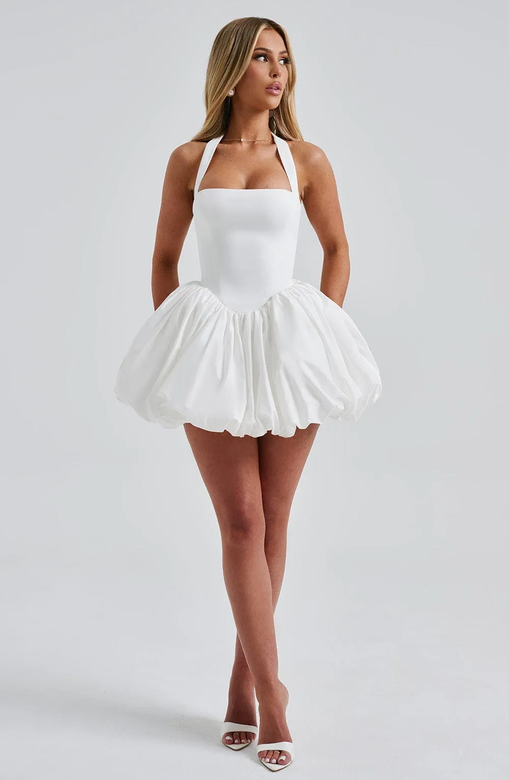 Alexa mini dress-ivory