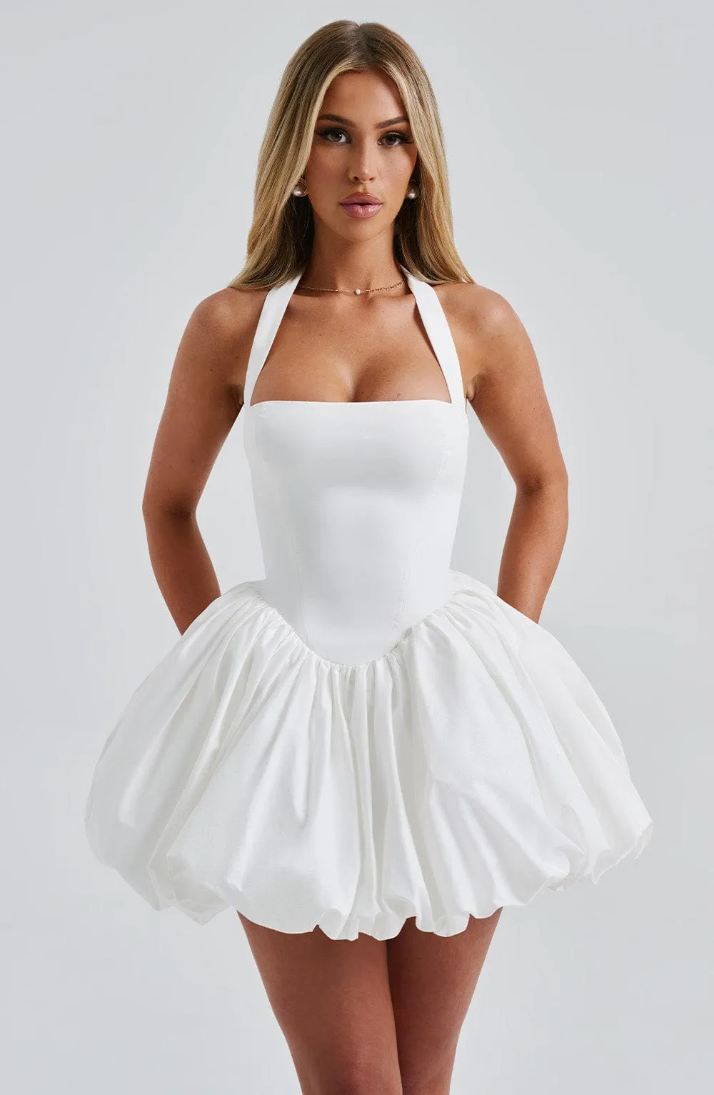 Alexa mini dress-ivory