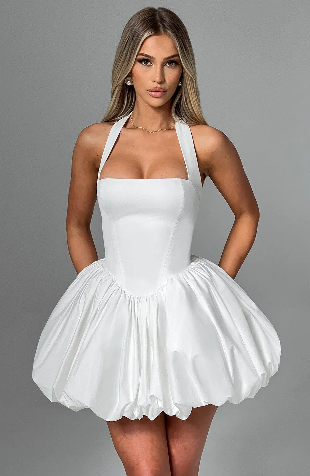 Alexa mini dress-ivory