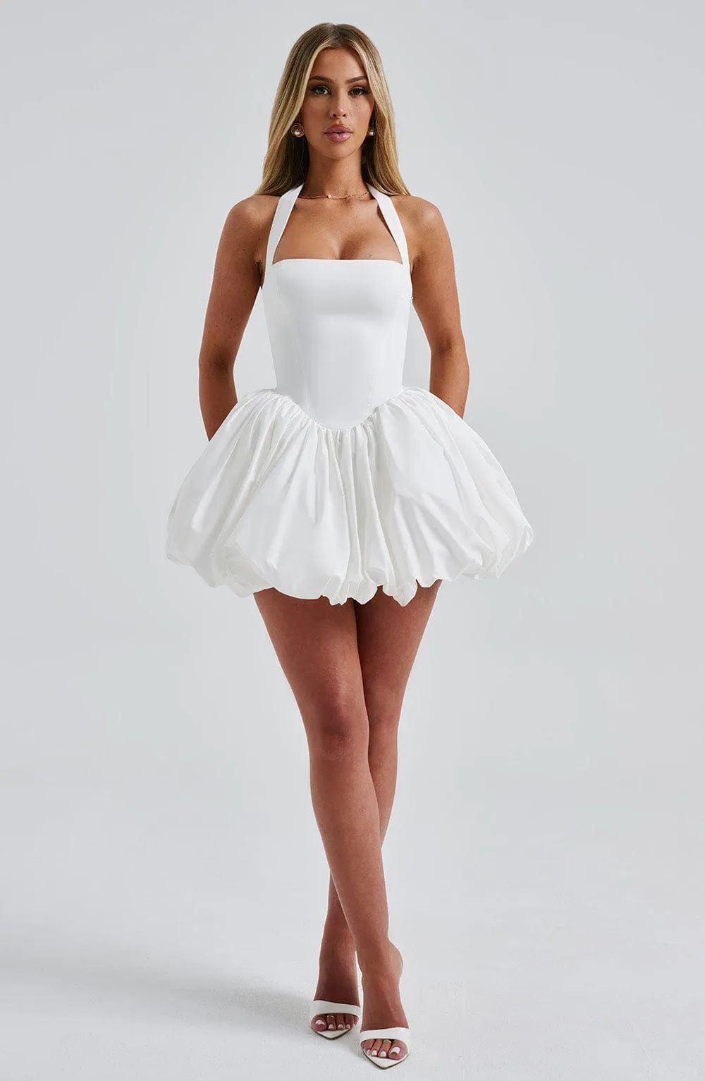 Alexa mini dress-ivory