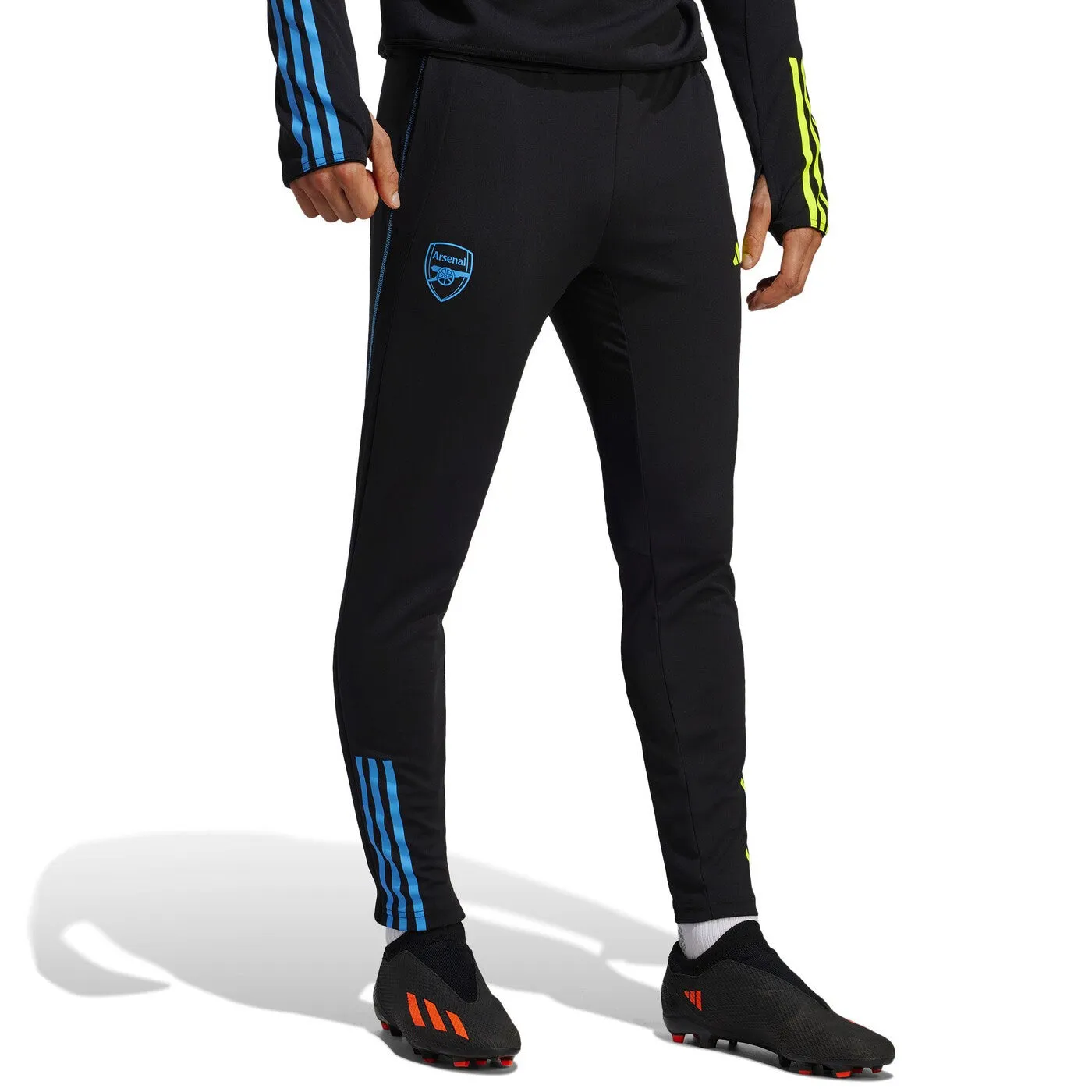 Arsenal black training technical soccer tracksuit 2023/24 - Adidas