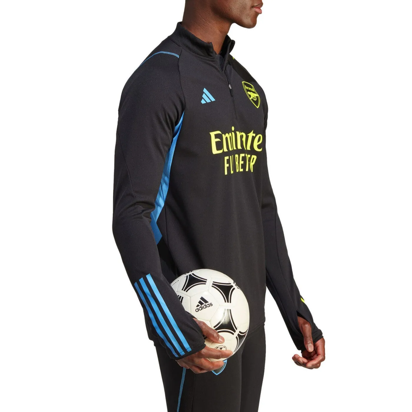 Arsenal black training technical soccer tracksuit 2023/24 - Adidas