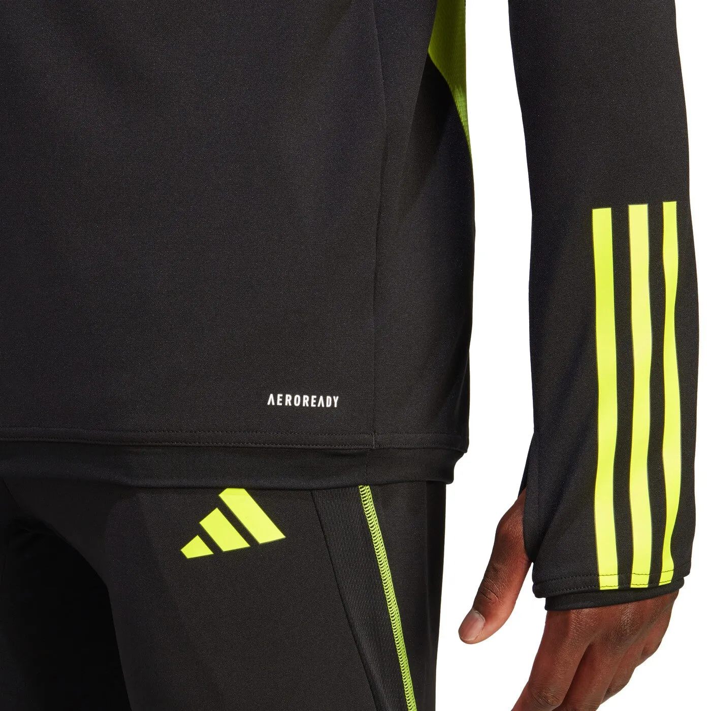 Arsenal black training technical soccer tracksuit 2023/24 - Adidas