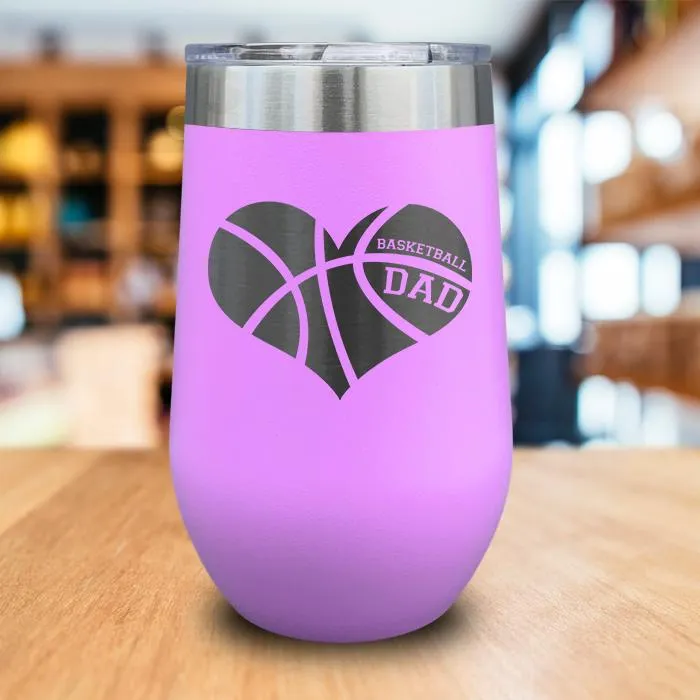 Basketball Dad Engraved Wine Tumbler