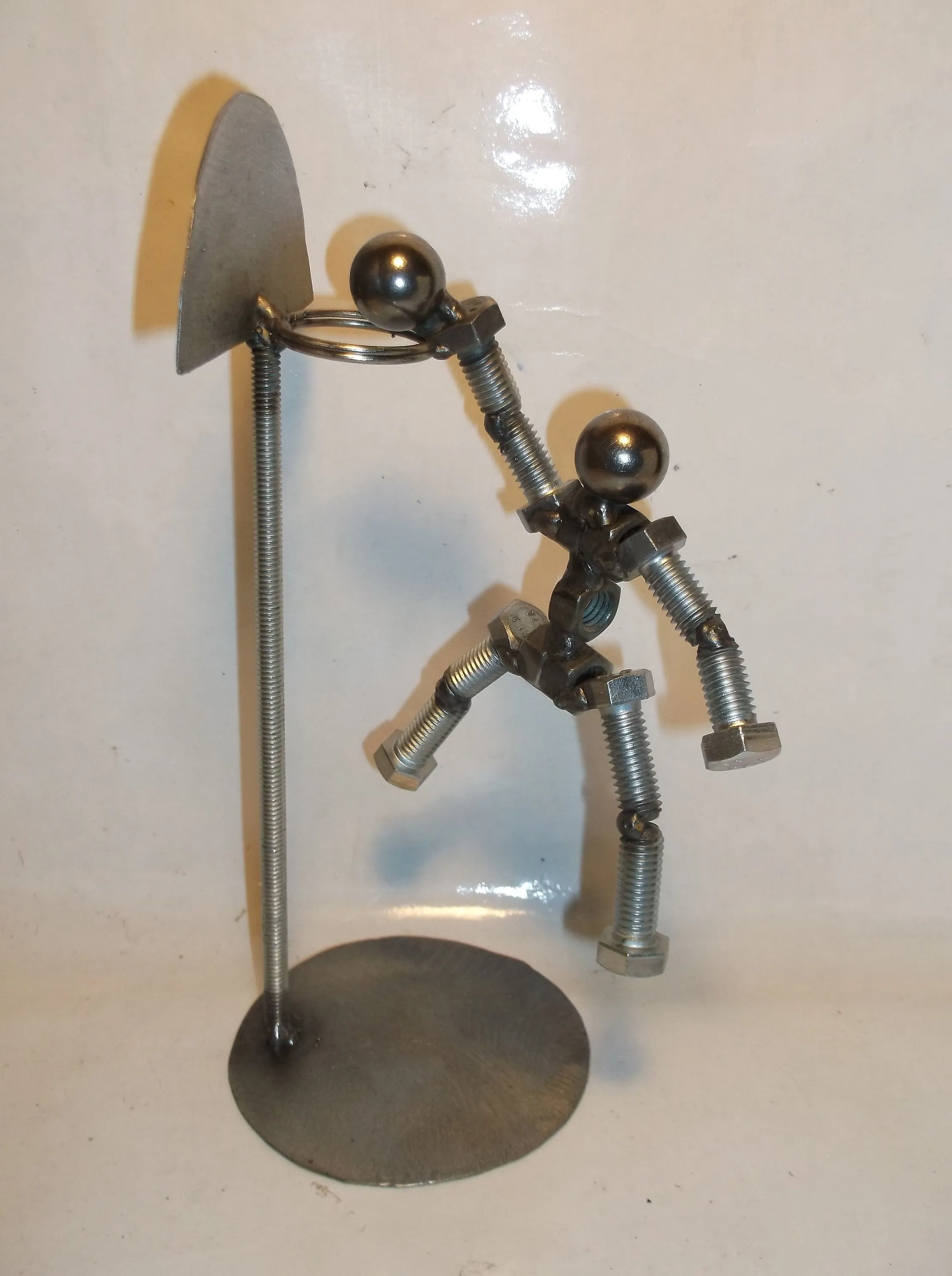 Basketball Player Metal Bolt Figurine, Athlete, slam dunk, jam
