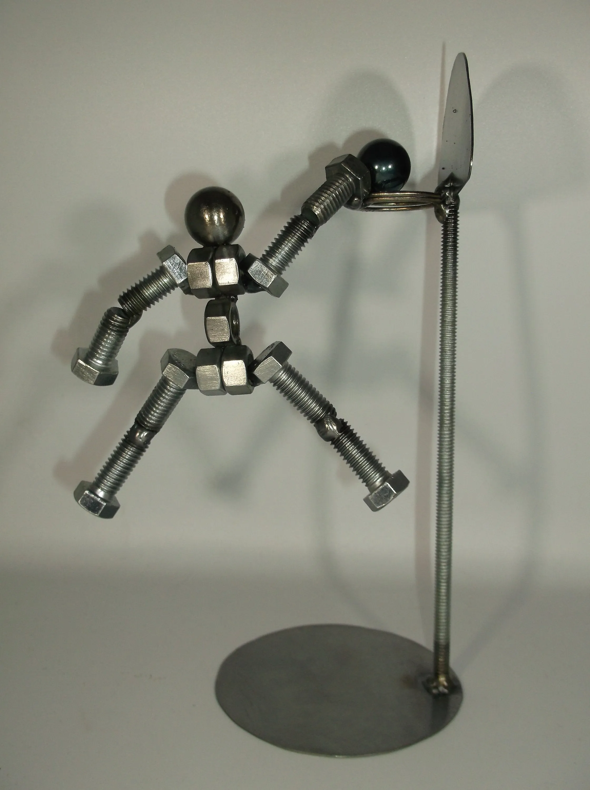 Basketball Player Metal Bolt Figurine, Athlete, slam dunk, jam