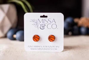 Basketball Stud Earrings