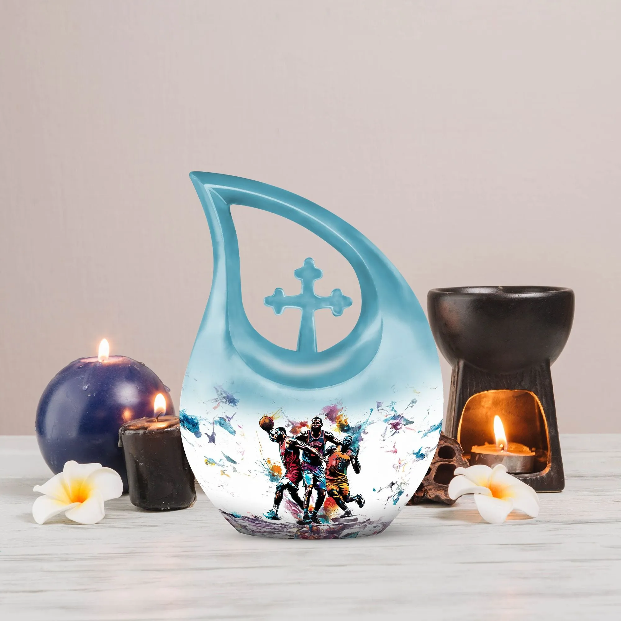 Basketball Tribute - Legacy Memorabilia Urn for Ashes