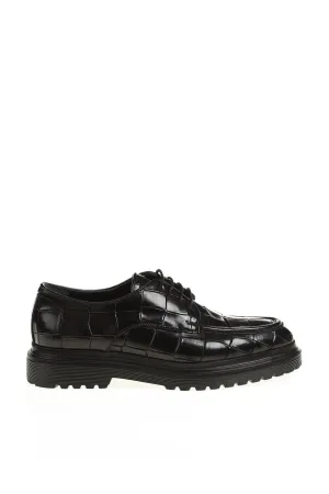 Black Derby Chunky Laces Shoes
