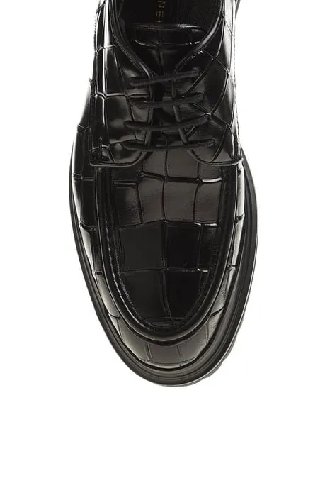 Black Derby Chunky Laces Shoes
