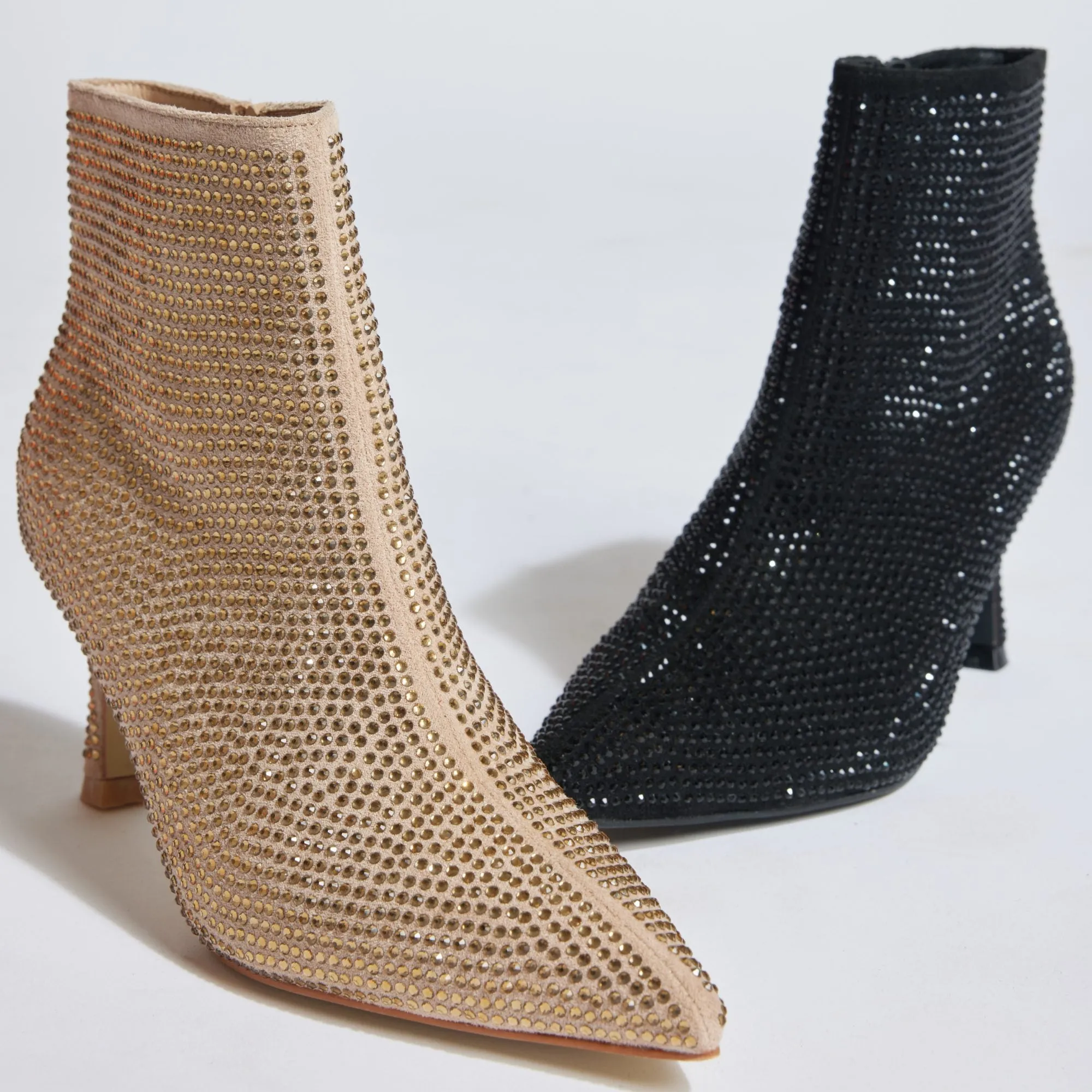 Black Glitter Boots