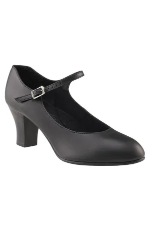 Black Student Footlight Character Shoes - Adult