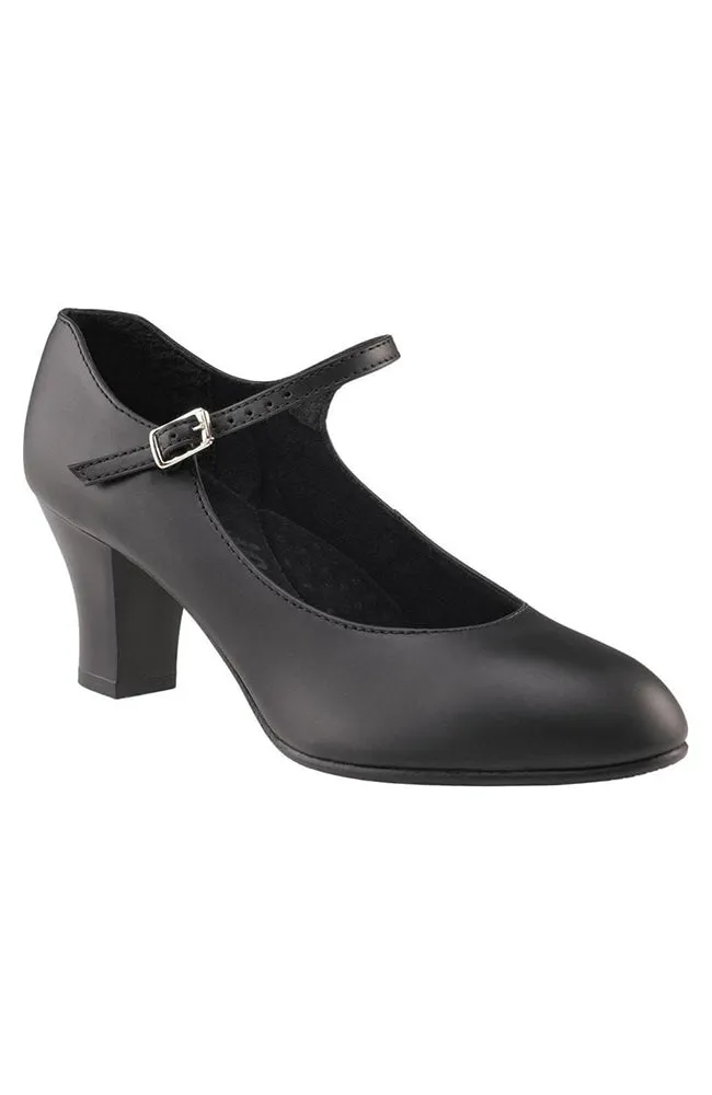Black Student Footlight Character Shoes - Adult