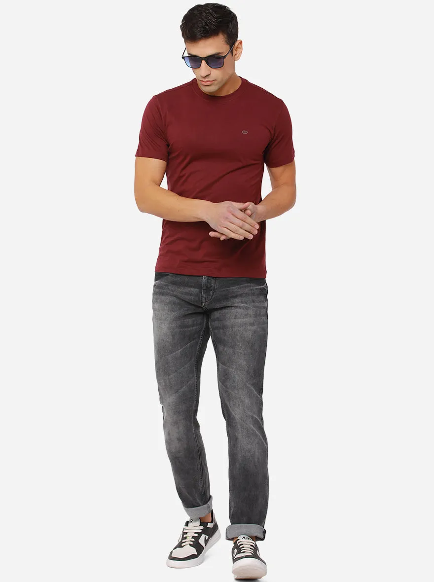 Black Washed Straight Fit Jeans | JadeBlue