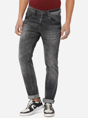 Black Washed Straight Fit Jeans | JadeBlue