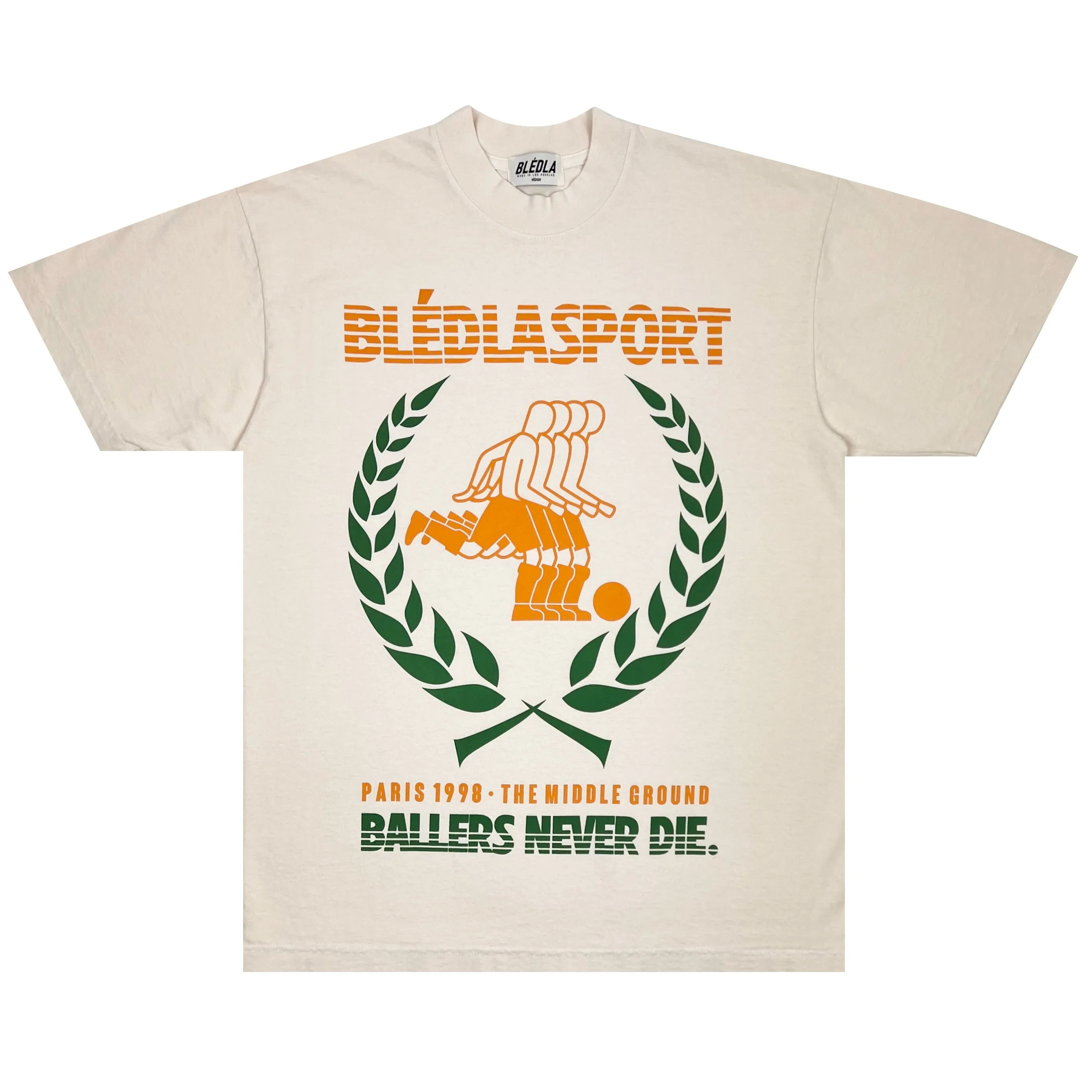 BLÉDLASPORT '98 Garment Dye Tee - Cream