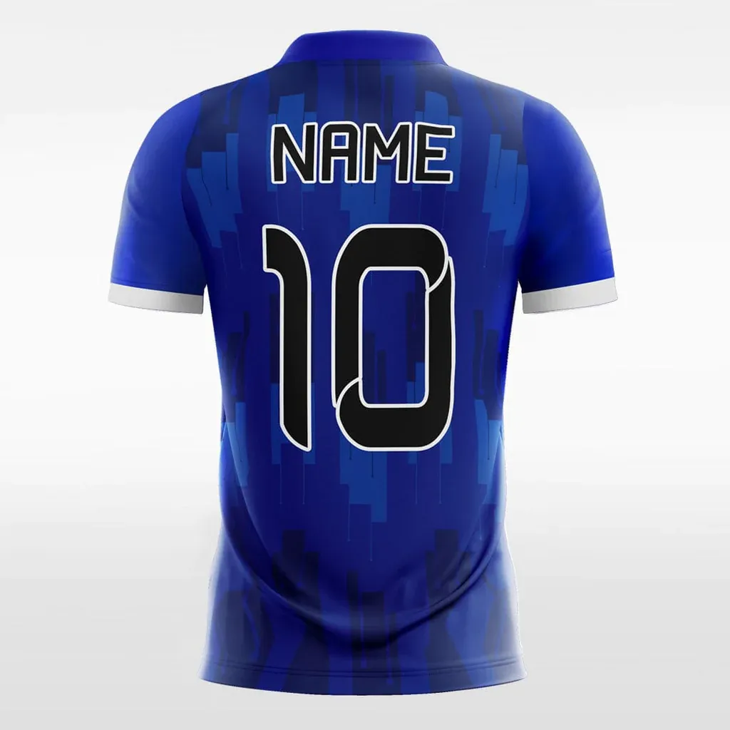 Blue Mosaic - Customized Men's Sublimated Soccer Jersey