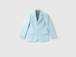 Boys Self Designed Lapel Collar Blazer