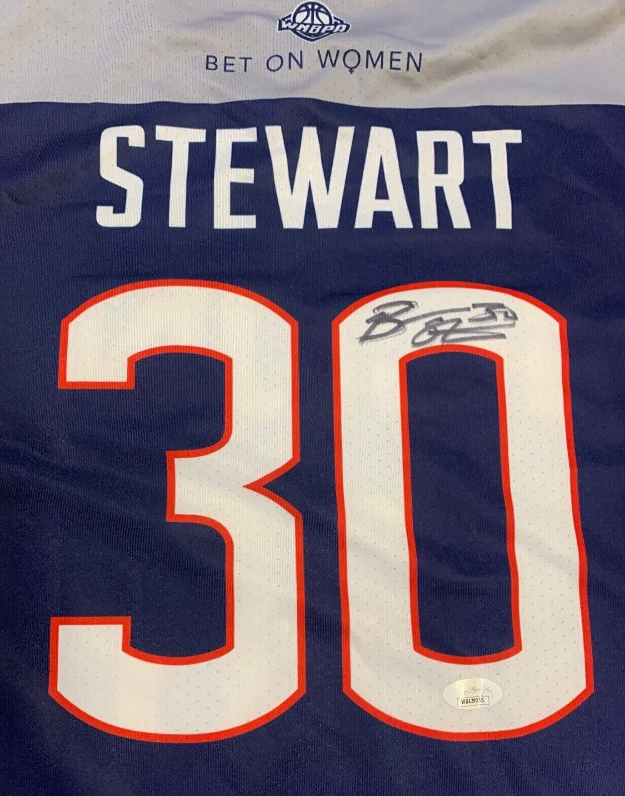 Breanna Stewart Autographed UCONN Huskies Signed Nike Basketball Jersey JSA COA