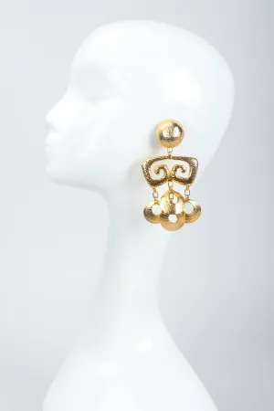 Brutalist Hammered Chandelier Earrings