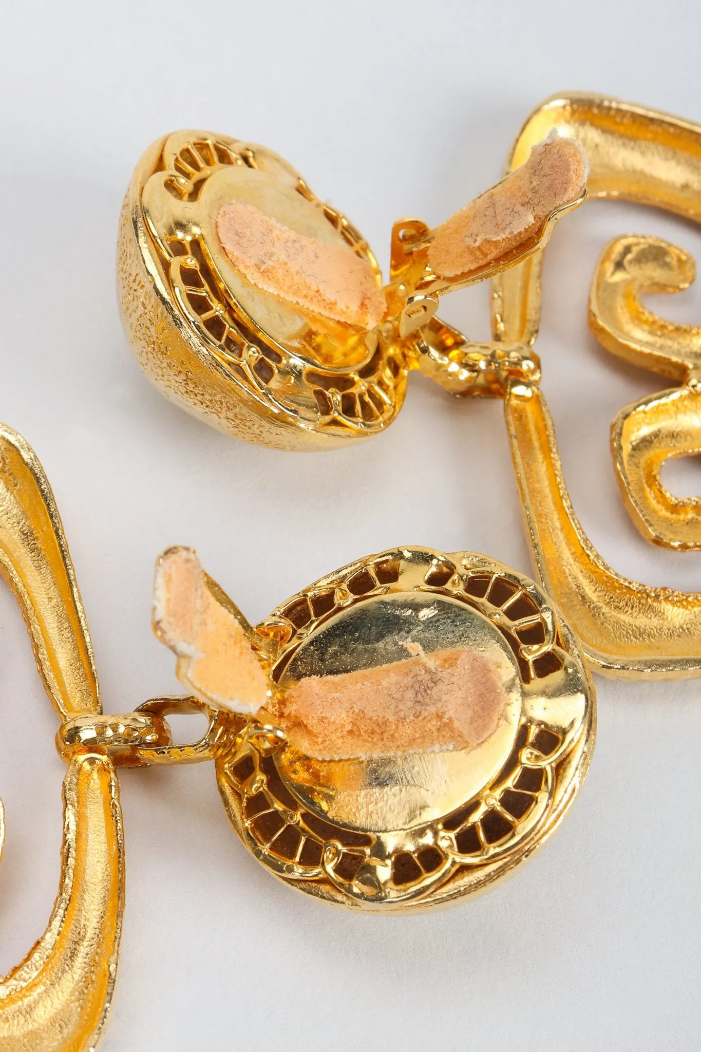 Brutalist Hammered Chandelier Earrings