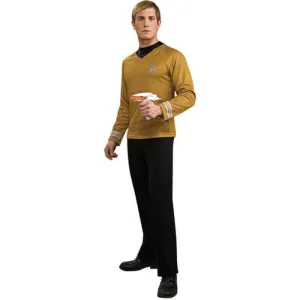 Captain Kirk Star Trek Deluxe Gold Shirt Size S