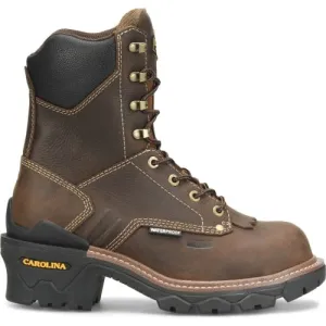 Carolina Men's Cardinal 8" Composite Toe Waterproof Slip Resist Work Boot -Brown- CA7837