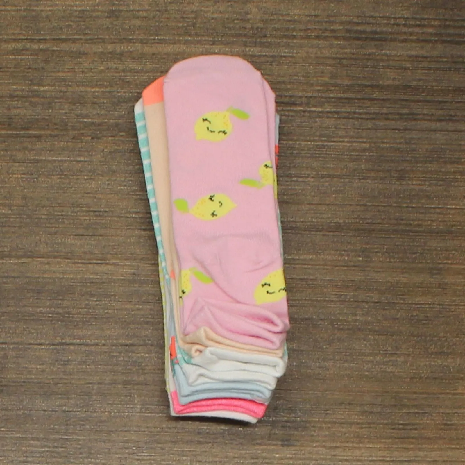 Cat & Jack Girls' Fruit 7pk Ankle Socks