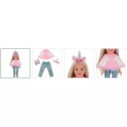 Chad Valley Designafriend Unicorn Poncho Outfit
