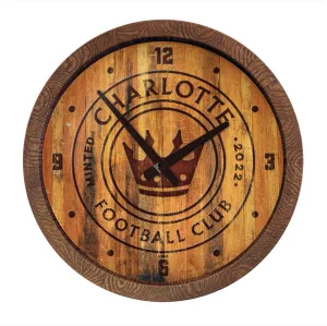 Charlotte FC: Branded "Faux" Barrel Top Clock