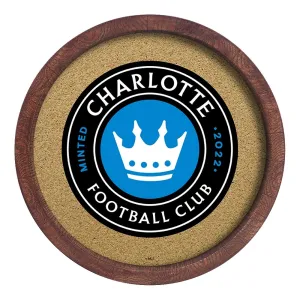 Charlotte FC: "Faux" Barrel Framed Cork Board