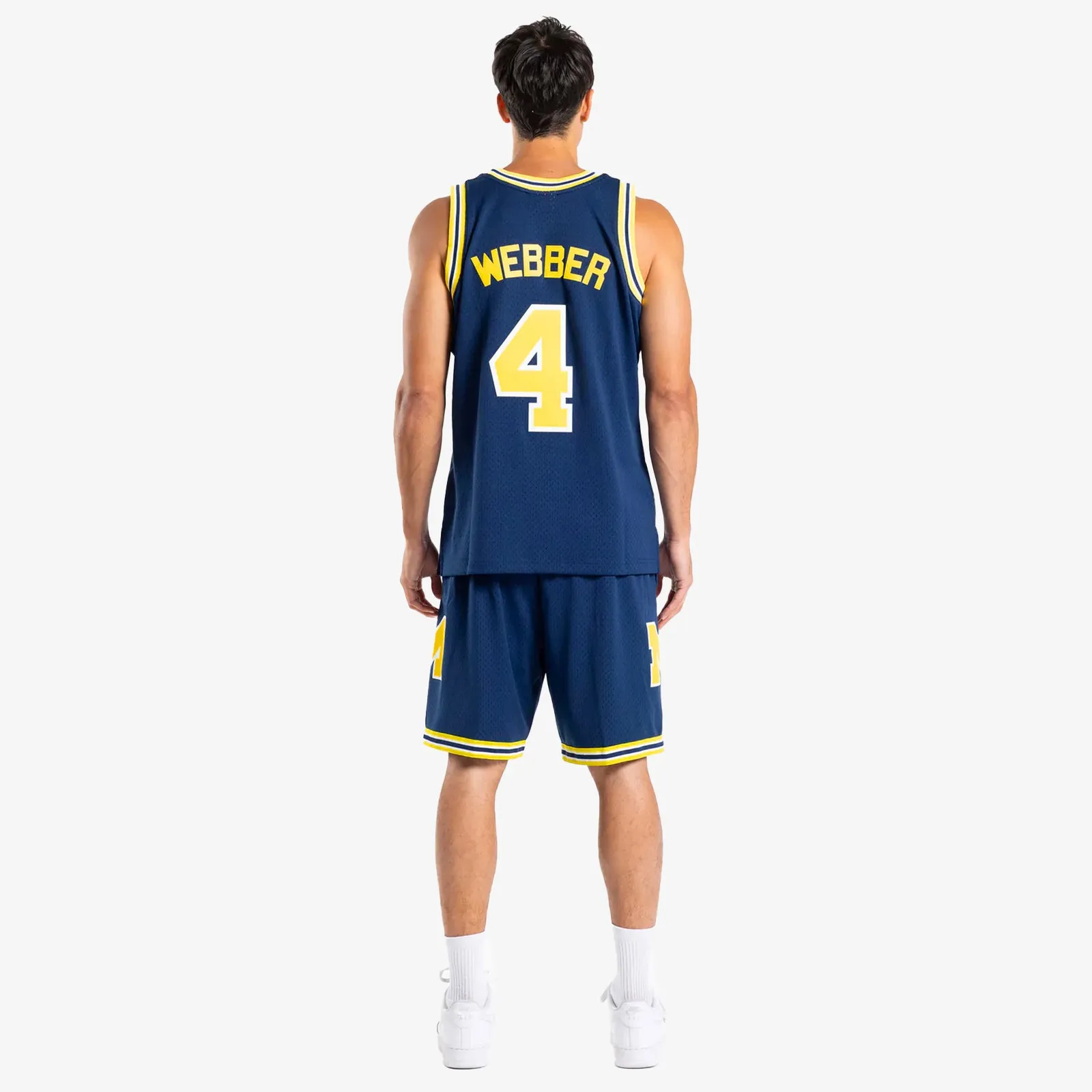 Chris Webber University of Michigan 91-92 HWC Swingman Jersey - Blue