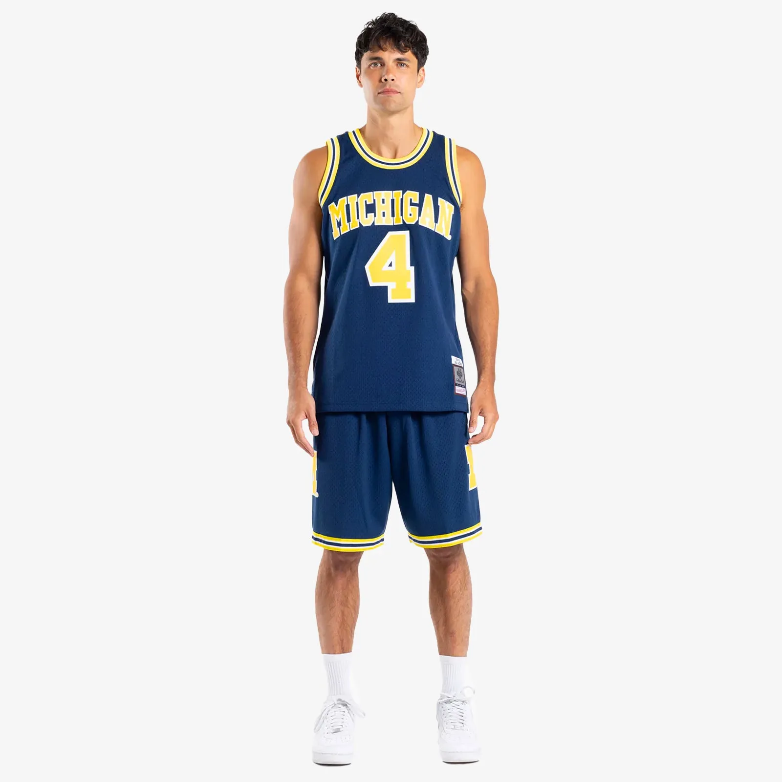 Chris Webber University of Michigan 91-92 HWC Swingman Jersey - Blue