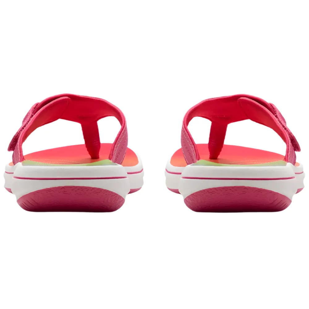 Clarks Brinkley Reyna Bright Pink Ombre Sandals